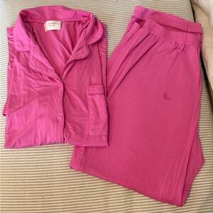 In My Sundays Cozy Hot Pink Pajama Set